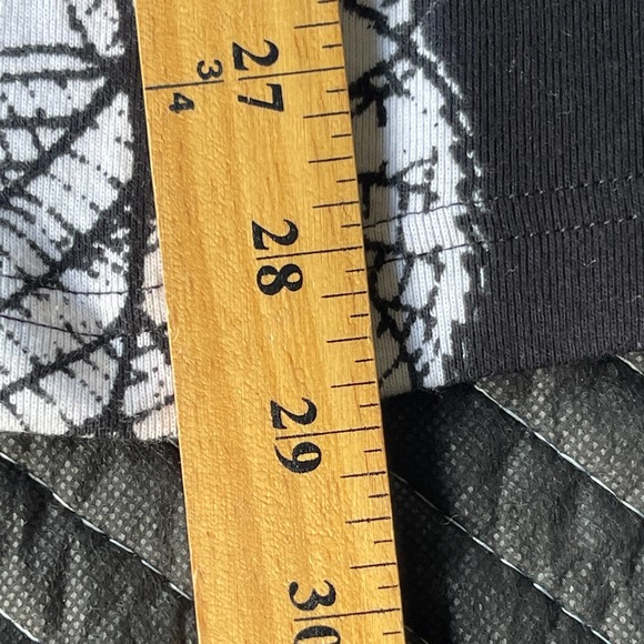 Fashque Blouse Womens Plus Size 2X XXL Black White Floral Sheer Sleeve Beaded - Picture 12 of 12